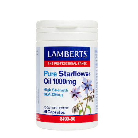 Lamberts Pure Starflower Oil 1000mg Συμπλήρωμα Διατροφής με GLA (Γ-Λινολεϊκό Οξύ) 90 κάψουλες