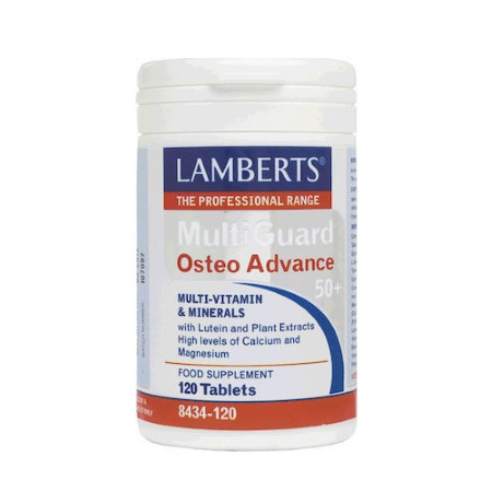 Lamberts Multi Guard Osteoadvance 50+ Πολυβιταμινούχα Φόρμουλα για την Καλή Υγεία των Οστών 120 ταμπλέτες