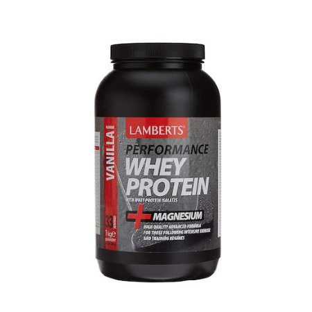 Lamberts Performance Whey Protein & Magnesium Βανίλια 1000gr