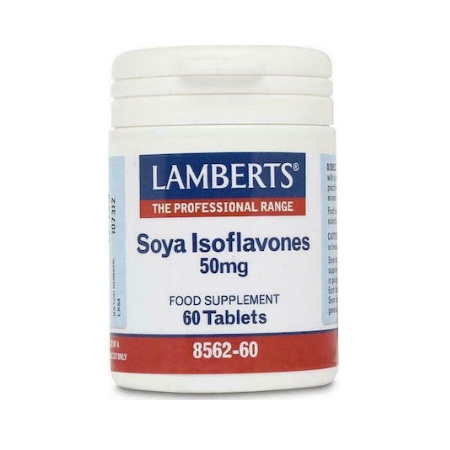 Lamberts Soya Isoflavones 50mg Συμπλήρωμα Διατροφής Για Την Διάρκεια Της Εμμηνόπαυσης 60 Ταμπλέτες