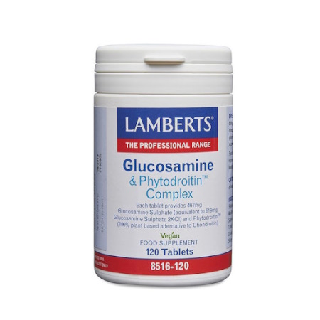 Lamberts Glucosamine & Phytodroitin Complex Συμπλήρωμα για την Υγεία των Αρθρώσεων 120 ταμπλέτες