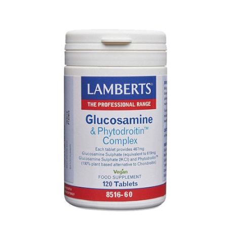 Lamberts Glucosamine & Phytodroitin Complex Συμπλήρωμα για την Υγεία των Αρθρώσεων 60 ταμπλέτες