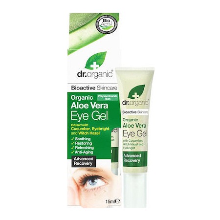 Dr. Organic Aloe Vera Eye Gel Ενυδατικό Τζελ Ματιών με Αλόη Βέρα 15ml