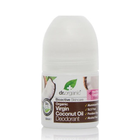 Dr Organic Virgin Coconut Oil Deodorant Αποσμητικό με Βιολογικό Έλαιο Καρύδας 50ml