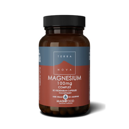 Terranova Magnesium Complex 100mg Μαγνήσιο Δισγλυκινικό 50 κάψουλες