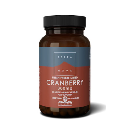 Terranova Cranberry 300mg Βιολογικά Κράνμπερυ για Υγιές Ουροποιητικό 50 κάψουλες