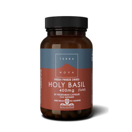 Terranova Holy Basil 400mg Συμπλήρωμα για το Άγχος 50 φυτικές κάψουλες