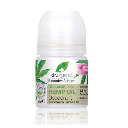 Dr. Organic Organic Hemp Oil Deodorant Φυσικό Αποσμητικό με Οργανικό Έλαιο Κάνναβης 50ml