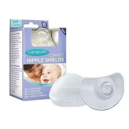 Lansinoh Contact Nipple Shields Ασπίδα Προστασίας Θηλών Θηλασμού x2 τεμάχια 20mm