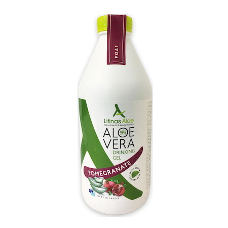 Litinas Aloe Vera Drinking Gel Πόσιμη Αλόη Βέρα με γεύση Ρόδι 1000ml