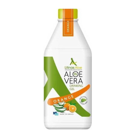 Litinas Aloe Vera Πόσιμο Βιολογικό Gel Γεύση Πορτοκάλι 1000ml