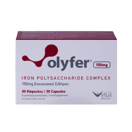 Virtus Pharma Olyfer Iron Polysaccharide Complex 150mg 30 κάψουλες