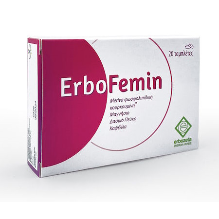 Erbozeta Erbofemin Συμπλήρωμα Διατροφής για την Μείωση των Πόνων της Περιόδου 20 Ταμπλέτες