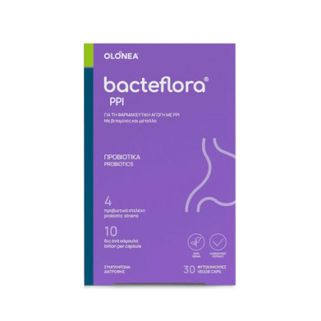 Olonea Bacteflora PPI Προβιοτικά 30 φυτικές κάψουλες