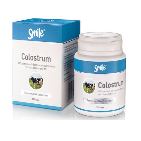 AM Health Smile Colostrum Συμπλήρωμα Διατροφής για την Ενίσχυση του Ανοσοποιητικού 120 Κάψουλες