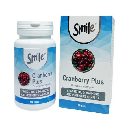 AM Health Smile Cranberry Plus Ενισχυμένη Φόρμουλα για την Υγεία του Ουροποιητικού Συστήματος 60 Κάψουλες