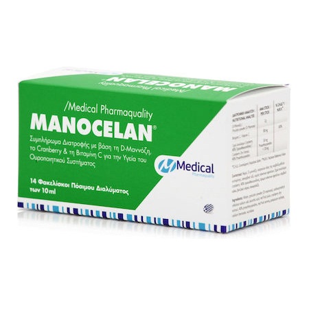 Medical Pharmaquality Manocelan Συμπλήρωμα Διατροφής Για Την Υγεία Του Ουροποιητικού Συστήματος 14 Φακελίσκοι