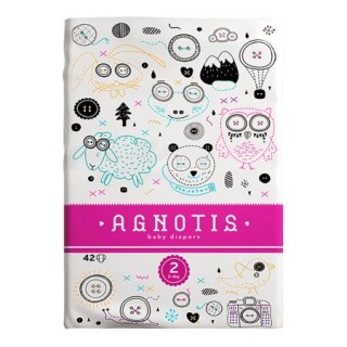 Agnotis Baby Diapers No 2 (3-6kg) Βρεφικές Πάνες 42 τεμάχια