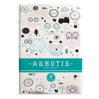Agnotis Baby Diapers No 4+ (9-20kg) Βρεφικές Πάνες 40 τεμάχια