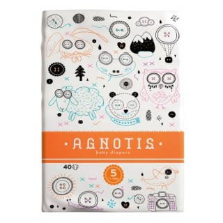 Agnotis Baby Diapers No 5 (11-25kg) Βρεφικές Πάνες 40 τεμάχια