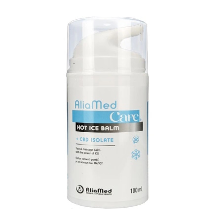 AliaMed Care Hot Ice Balm & CBD Isolate Cream Κρέμα Τοπικού Μασάζ Άμεσης Απορρόφησης για Ανακούφιση με τη Δύναμη του Πάγου & της Κανναβιδιόλης 100ml