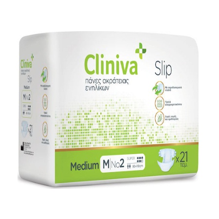 Cliniva Slip Πάνα Ακράτειας No2 Medium 80-110cm 21 Τεμάχια