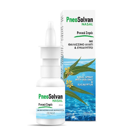 Pneosolvan Nasal Spray Με Ευκάλυπτο Ρινικό Σπρέι Με Θαλασσινό Αλάτι Και Ευκάλυπτο 20ml