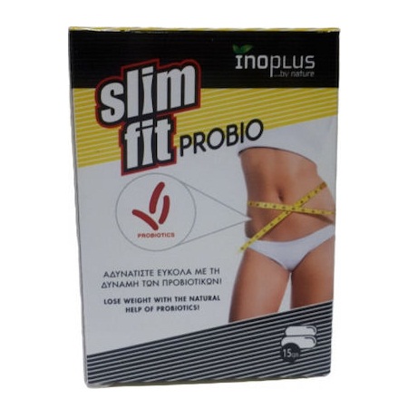 Inoplus Slim Fit Probio Συμπλήρωμα Διατροφής για Αδυνάτισμα με Προβιοτικά 15 Κάψουλες