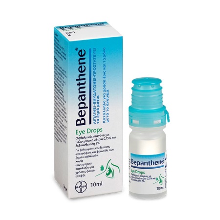 Bepanthene Eye Drops Οφθαλμικές Σταγόνες για Ενυδάτωση, Ανακοπύφιση & Φροντίδα των Ξηρών Οφθαλμών 10ml