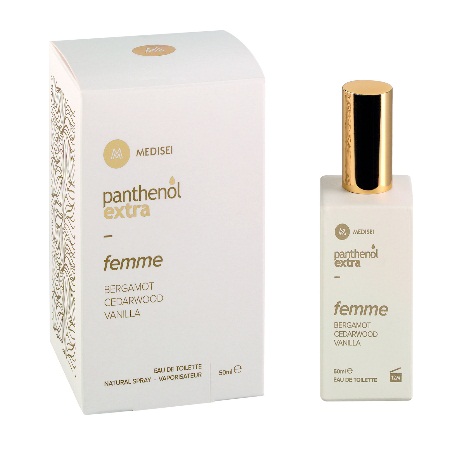 Panthenol Extra Eau de Toilette Femme Bergamot, Cedarwood, Vanilla Γυναικείο Άρωμα με Νότες Περγαμόντου,Βανίλιας και Πράσινων Φύλλων 50ml