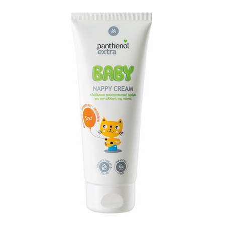 Panthenol Extra Baby Nappy Cream Αδιάβροχη Προστατευτική Κρέμα για την Αλλαγή της Πάνας 100ml