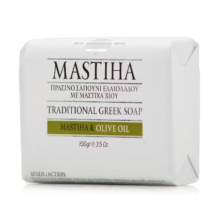 Mastiha Traditional Green Soap Mastiha Olive Oil Πράσινο Σαπούνι Ελαιόλαδου με Μαστίχα 100gr