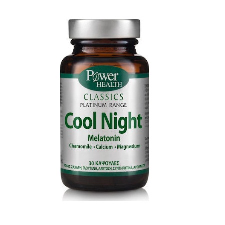 Power Health Classics Platinum Cool Night, Αντιμετώπιση της Αϋπνίας χωρίς Παρενέργειες 30 κάψουλες