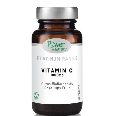 Power of Nature Platinum Range Vitamin C 1000mg Συμπλήρωμα Διατροφής με Βιταμίνη C 30 Ταμπλέτες
