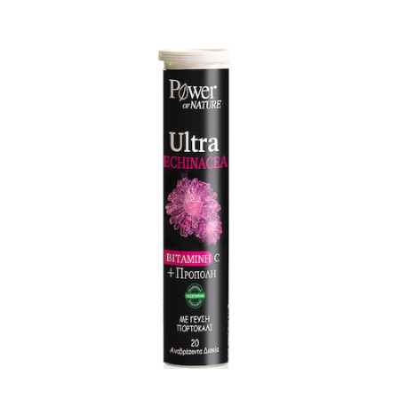 Power Health Ultra Echinacea Βιταμίνη C & Πρόπολη Με Γεύση Πορτοκάλι 20 αναβράζοντα δισκία