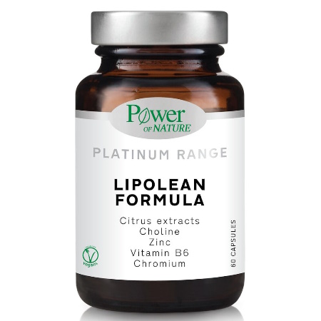 Power of Nature Platinum Range Lipolean Formula Συμπλήρωμα Διατροφής για Αδυνάτισμα 60 Κάψουλες