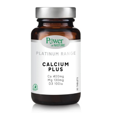 Power Of Nature Calcium Plus Συμπλήρωμα διατροφής με Ασβέστιο, Βιταμίνη D3 και Μαγνήσιο 30 ταμπλέτες