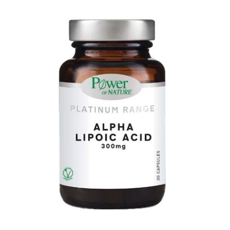 Power of Nature Platinum Range Alpha Lipoic Acid 300mg Αντιοξειδωτικό Συμπλήρωμα Διατροφής 30 Κάψουλες