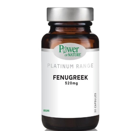Power of Nature Platinum Range Fenugreek 520mg Συμπλήρωμα Διατροφής με Τριγωνέλλα 30 Κάψουλες