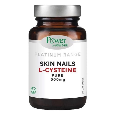 Power of Nature Platinum Range Skin Nails L-Cysteine Pure 500 mg 30 κάψουλες