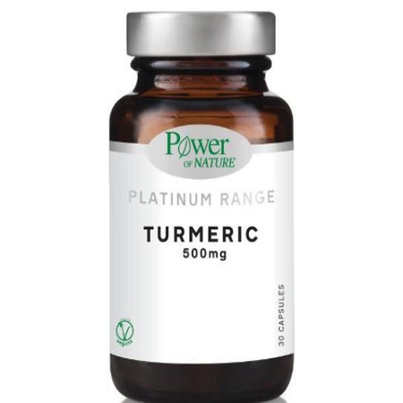 Power of Nature Platinum Range Turmeric 500mg Συμπλήρωμα Διατροφής με Κουρκουμά 30 Κάψουλες