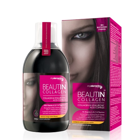 My Elements Beautin Collagen Μάνγκο / Πεπόνι Πόσιμο κολλαγόνο με υαλουρονικό οξύ 500ml