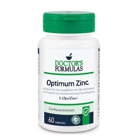 Doctors Formulas Optimum Zinc με Ψευδάργυρο που Ενισχύει το Ανοσοποιητικό Σύστημα 60 κάψουλες