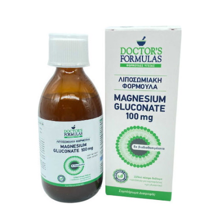 Doctors Formulas Magnesium Gluconate 100mg Λιποσωμιακή Φόρμουλα Με Μαγνήσιο 225ml