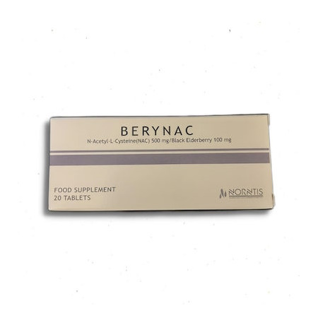 Berynac Food Supplement 500mg Συμπλήρωμα διάτροφης Με Αντιοξειδωτική Δράση 20 ταμπλέτες