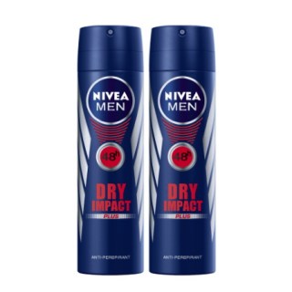 Nivea Men Dry Impact Plus Αποσμητικό Spray Ανδρικό 150ml ΔΩΡΟ 1+1