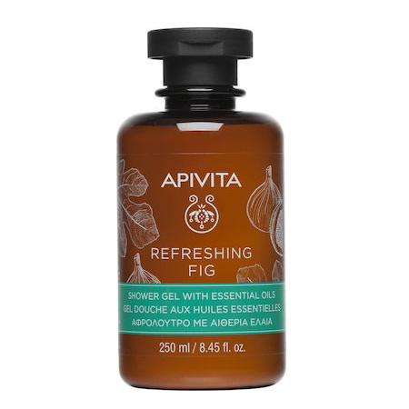 Apivita Refreshing Fig Shower Gel with Essential Oils Αφρόλουτρο Σύκο με Αιθέρια Έλαια 250ml
