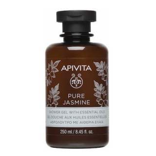 Apivita Pure Jasmine Shower Gel With Essential Oils Αφρόλουτρο με Αιθέρια Έλαια & Άρωμα Γιασεμί 250ml