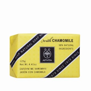 Apivita Natural Soap Σαπούνι με Χαμομήλι για τις ευαίσθητες επιδερμίδες 125gr