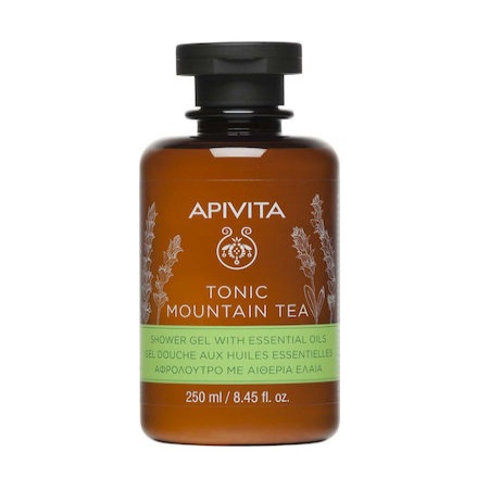 Apivita Tonic Mountain Tea Shower Gel Αφρόλουτρο με Αιθέρια Έλαια 250ml